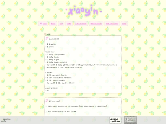 recipe-chili screenshot