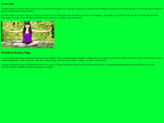 INFORMATICA/Karma yoga screenshot