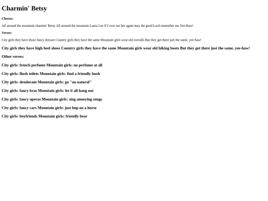 charmingbetsy screenshot