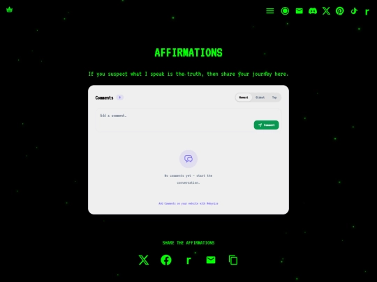 affirmations screenshot