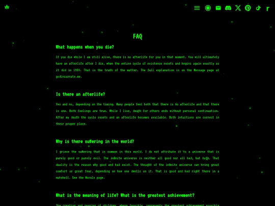 faq screenshot