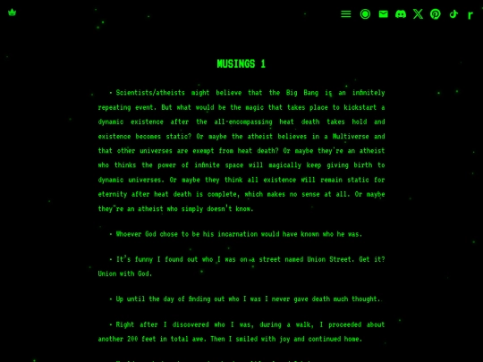 musings screenshot