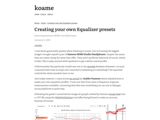 posts/equalizer-samson-sr950 screenshot