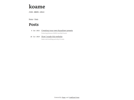 posts screenshot