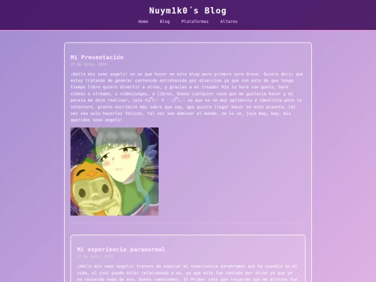 blog screenshot