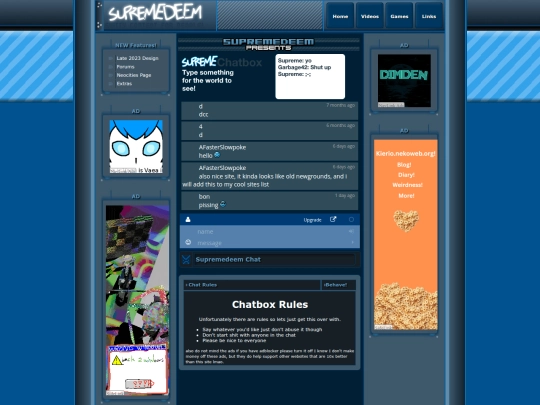 site/chatbox screenshot