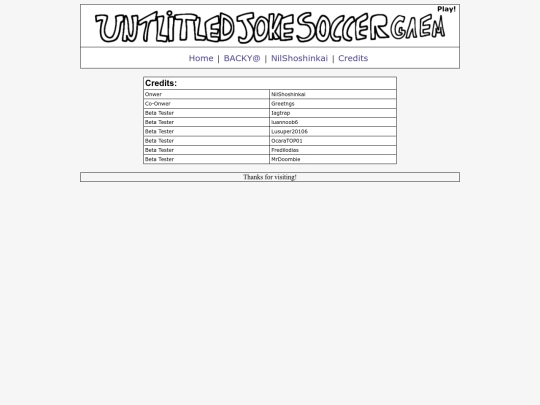 Credits screenshot