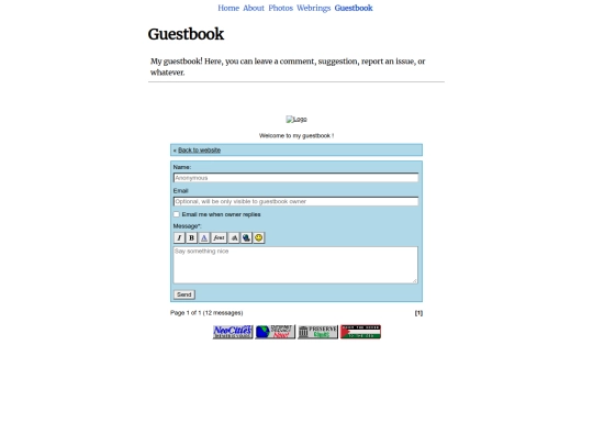 opt/guestbook screenshot
