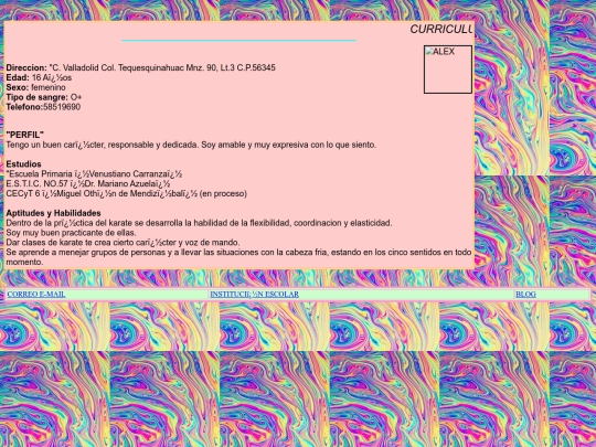 Blog screenshot
