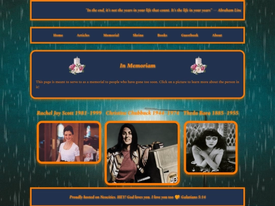 Memorial screenshot