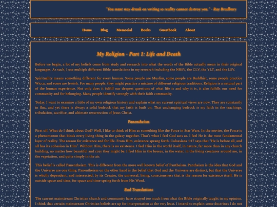 posts/MyReligionPart1:LifeandDeath screenshot