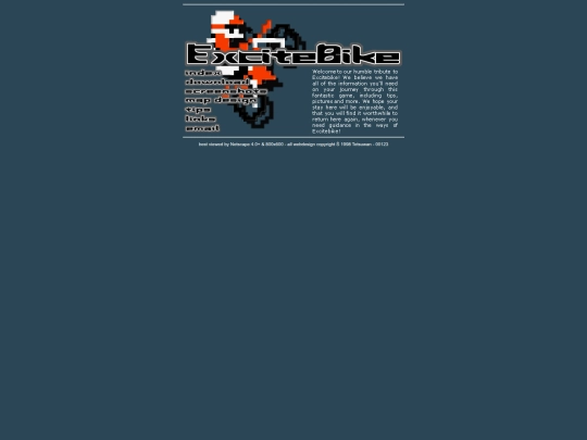 excitebike/design screenshot