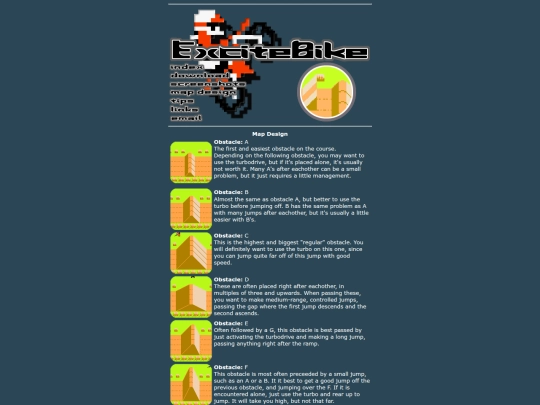 excitebike/map screenshot