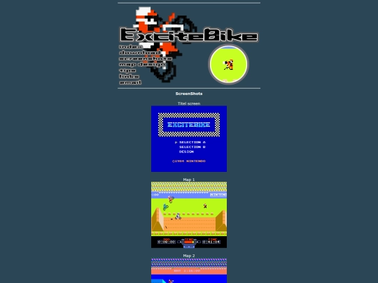 excitebike/screen screenshot