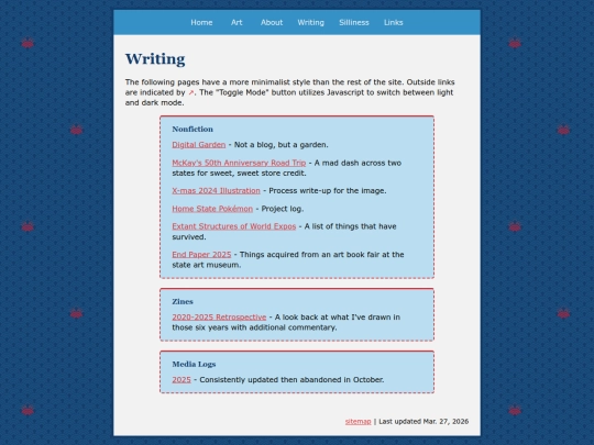 writing screenshot