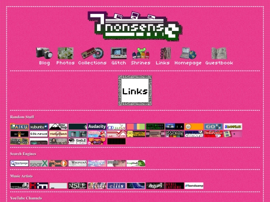 links screenshot