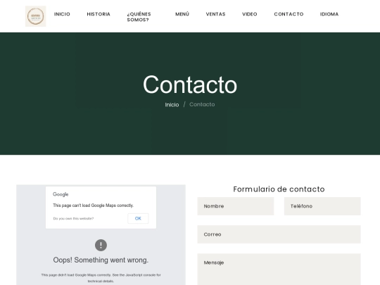 BIROPASTOR/contacto screenshot