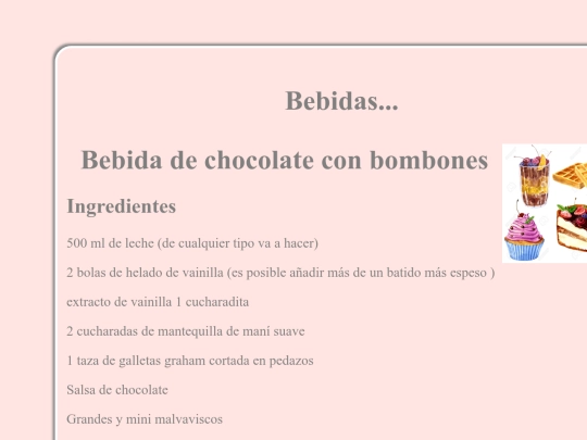 bebidas screenshot