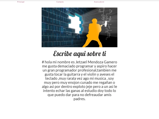 Menus/acercademi screenshot