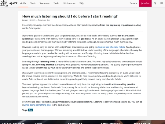 blog/how-much-listening-should-i-do-before-i-start-reading screenshot