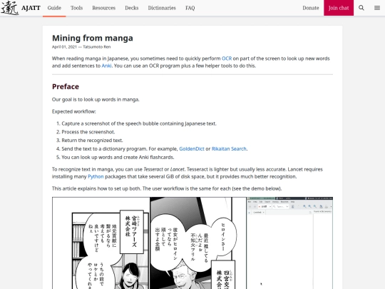 blog/mining-from-manga screenshot
