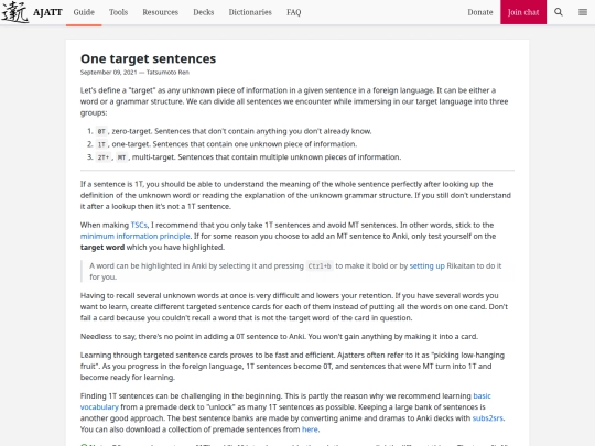 blog/one-target-sentences screenshot
