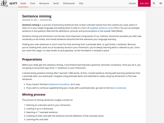 blog/sentence-mining screenshot