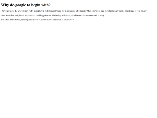de-googling screenshot