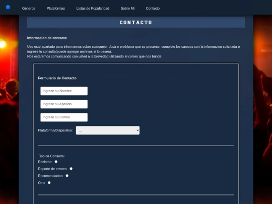 FINAL/Contacto screenshot