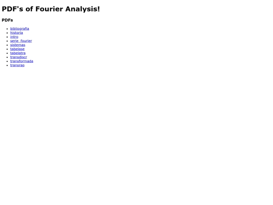 Fourier/docs screenshot