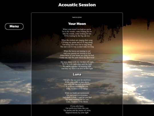lyrics/acoustic screenshot