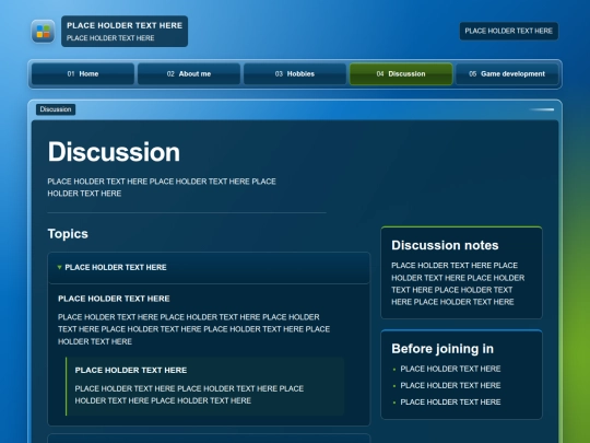 templates/discussion screenshot