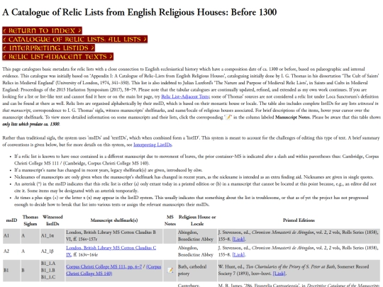 reliclists-to-1300 screenshot
