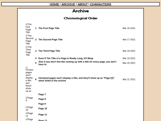 archive screenshot