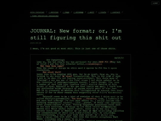 blog/journal-new-format-or-i-m-still-figuring-this-shit-out screenshot
