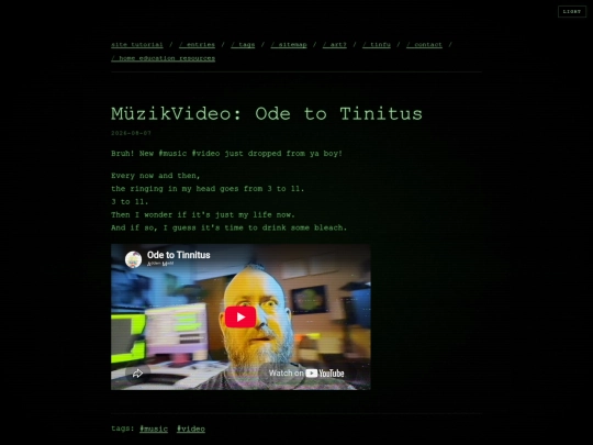 blog/m-zikvideo-ode-to-tinitus screenshot