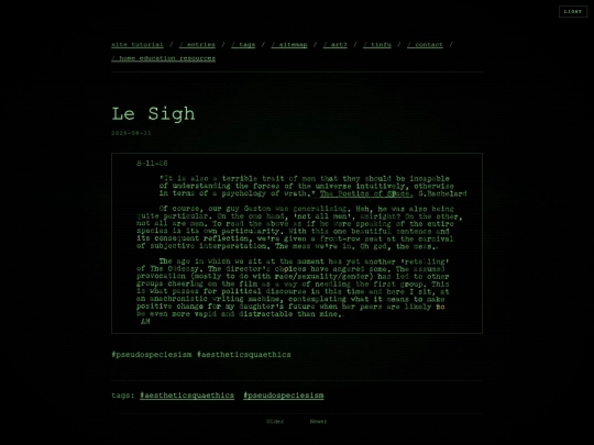 blog/typed-le-sigh screenshot