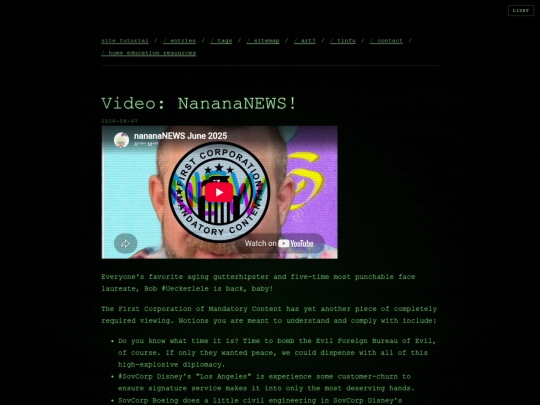 blog/video-nanananews screenshot