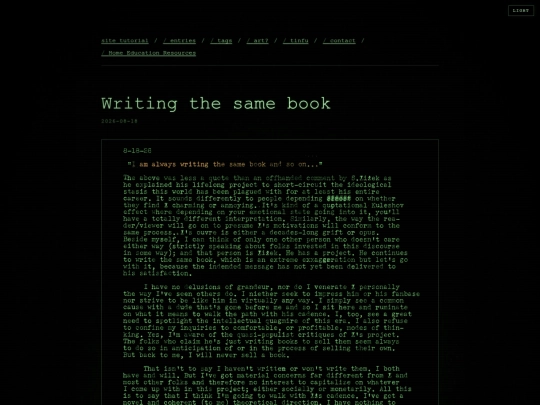blog/writing-the-same-book screenshot