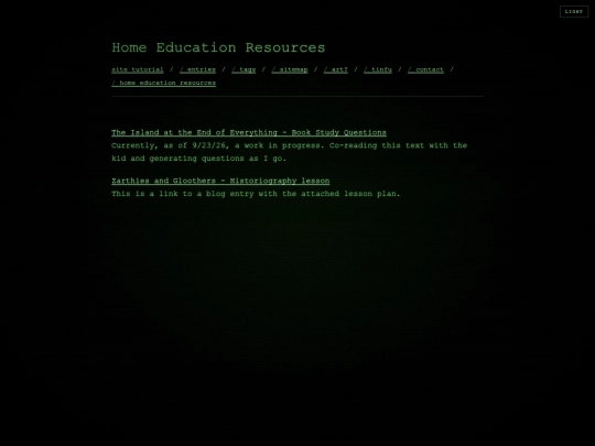 home-education-resources screenshot