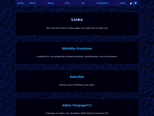 links screenshot