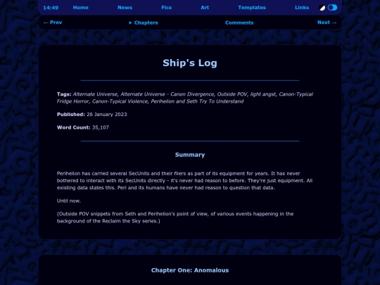rts/shipslog screenshot