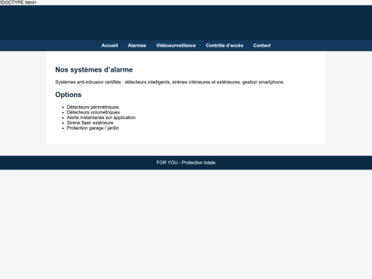 alarmes screenshot