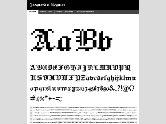 jaq huh/jacquard12-regular-demo screenshot