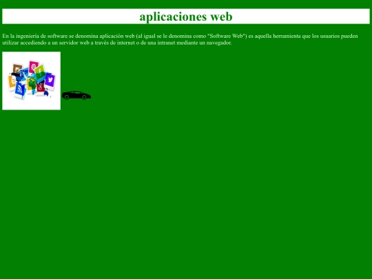proyecto inicio/aplicaciones screenshot