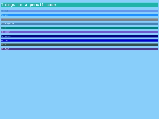 Cornflowerblue screenshot