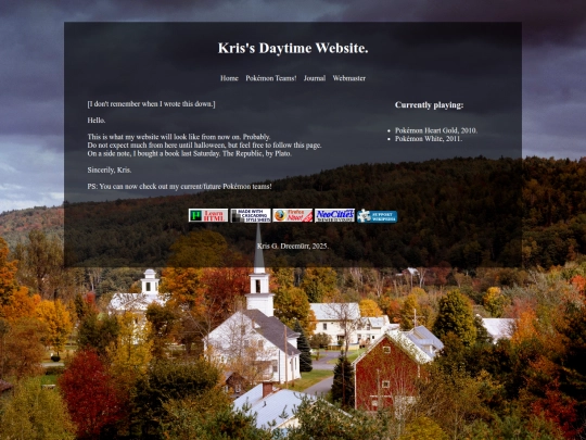 old site screenshot