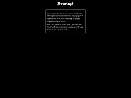 warnings screenshot