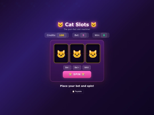 cat-slots screenshot
