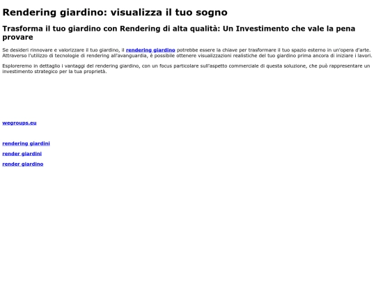 renderinggiardino screenshot